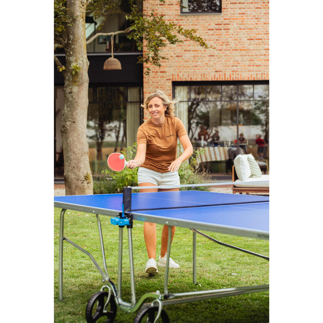 Balle de ping pong extérieure résistante au vent x6