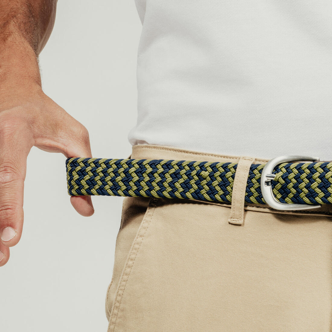 Ceinture golf tressée élastique & extensible