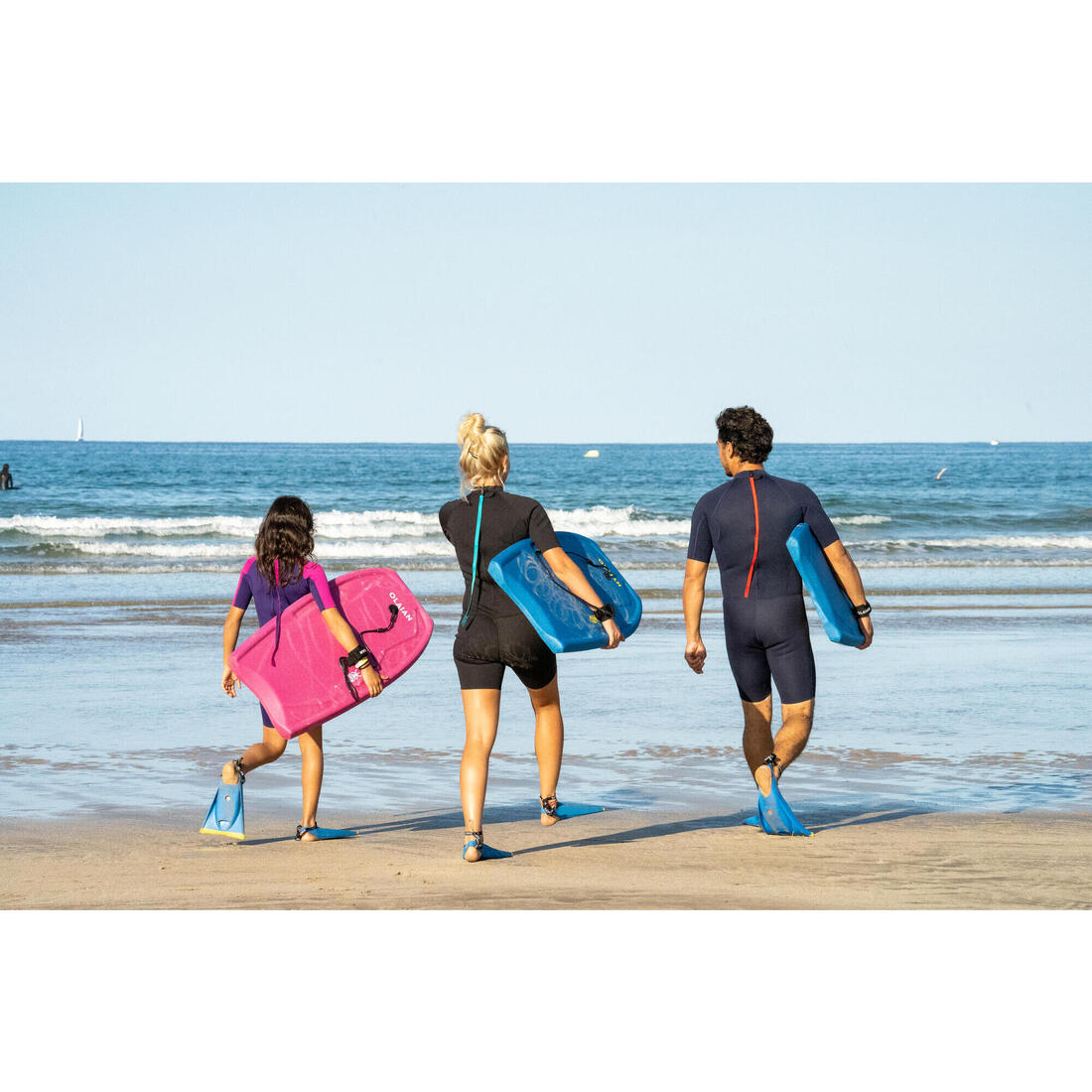 Palmes 100 bodyboard bleu jaune