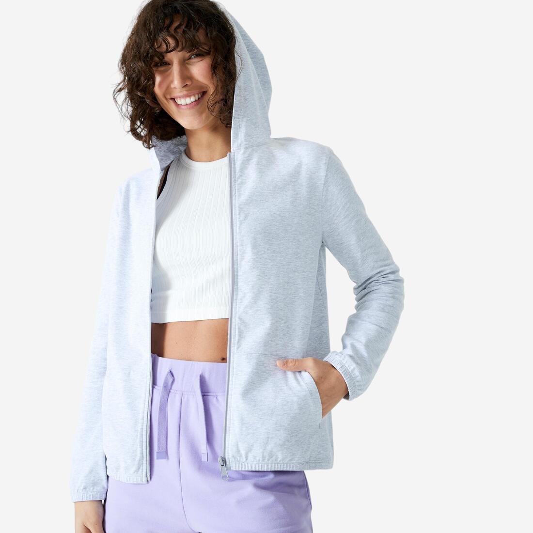 Sweat Zippé Fitness Femme - 100