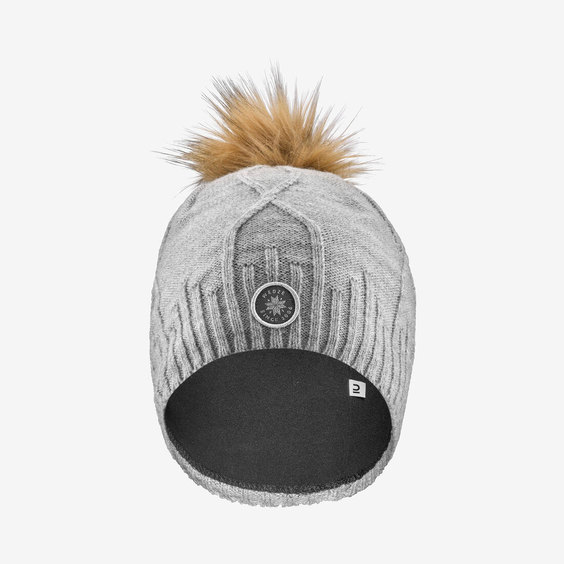 Bonnet torsade adulte - fur virgin foncé