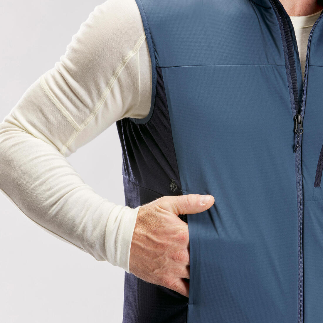 Gilet coupe vent de trek montagne - mt500 wind homme