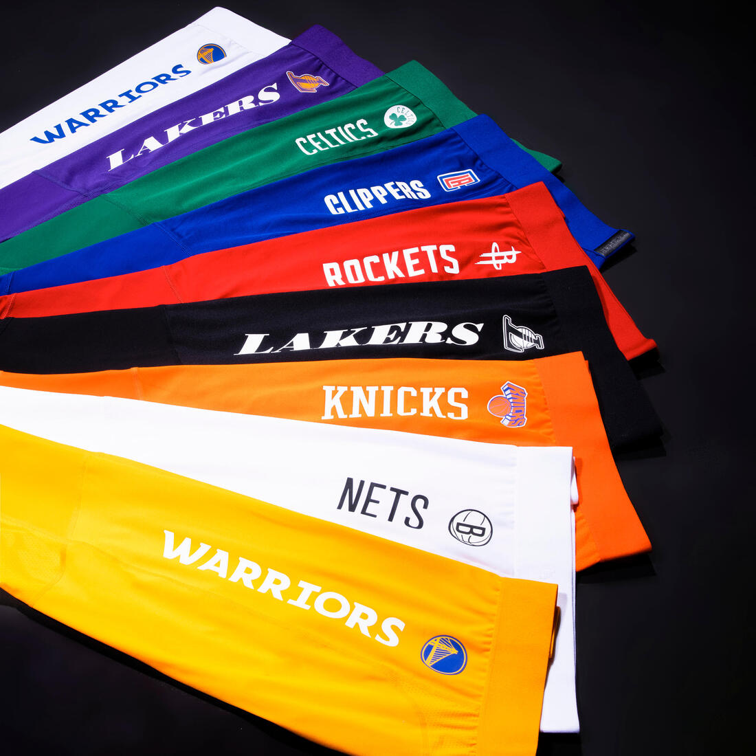 Legging 3/4 de basketball NBA Golden State Warriors Adulte - 500