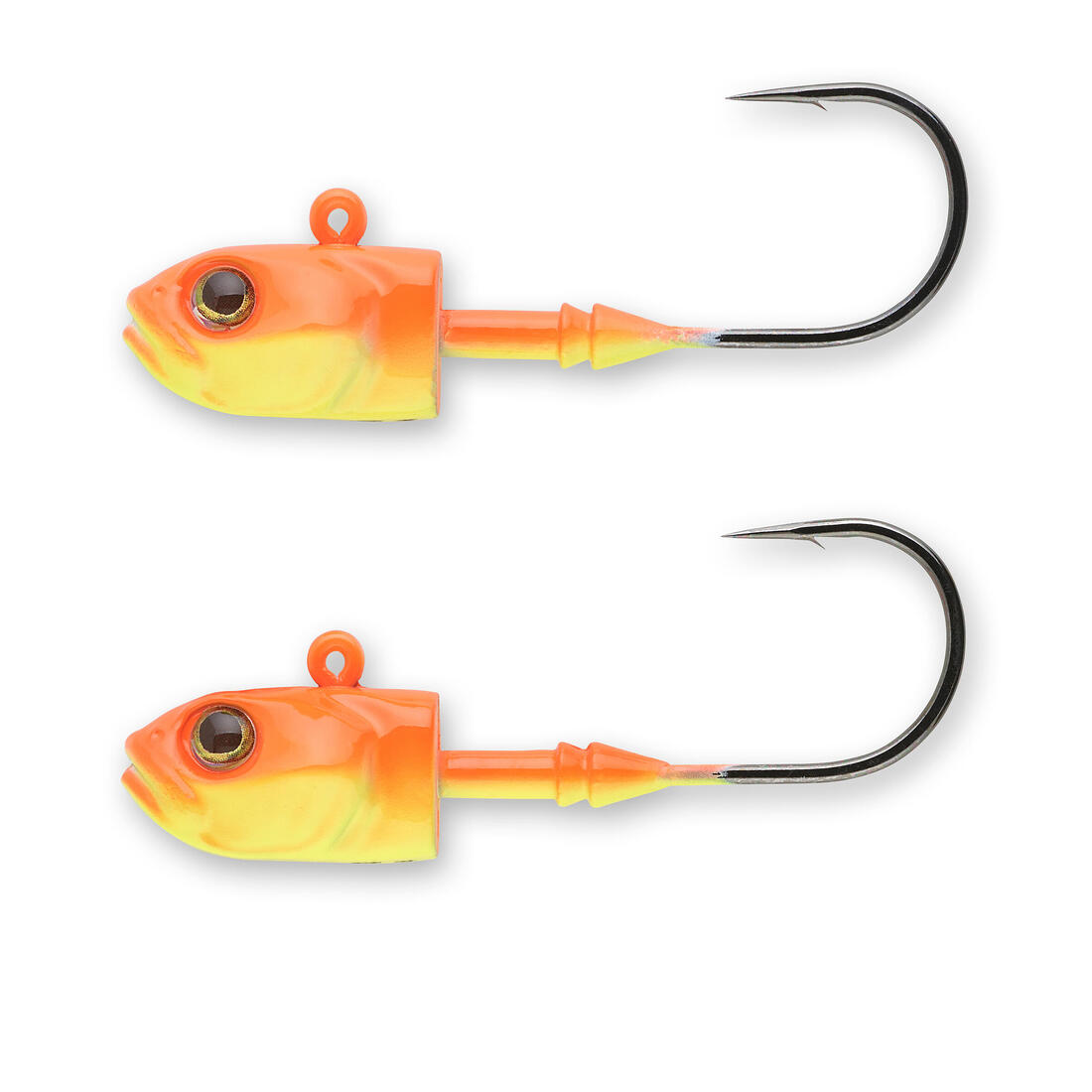 Têtes plombées pêches aux leurres souples en linéaire ou en verticale JH V Fluo