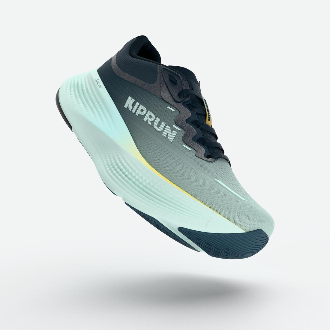 Chaussures de running route homme, Kiprun Kipride Max gris et