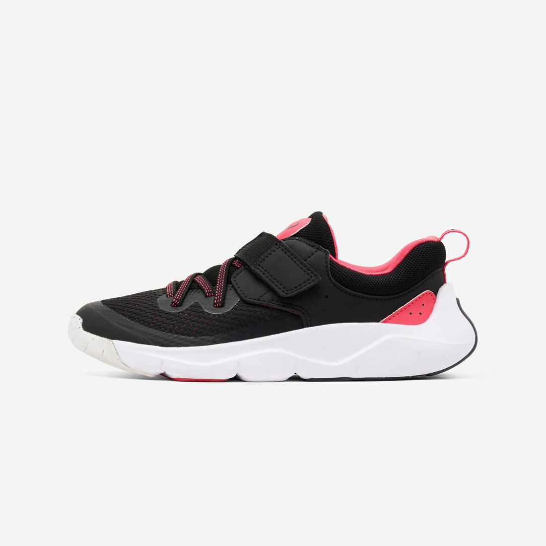 Chaussures de sport à scratch légères enfant, Playful Fast noir et