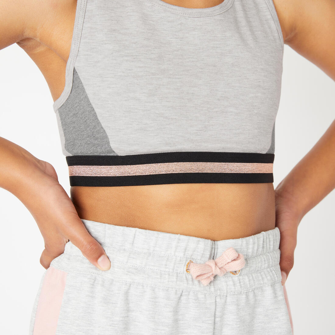 brassière fille coton rose