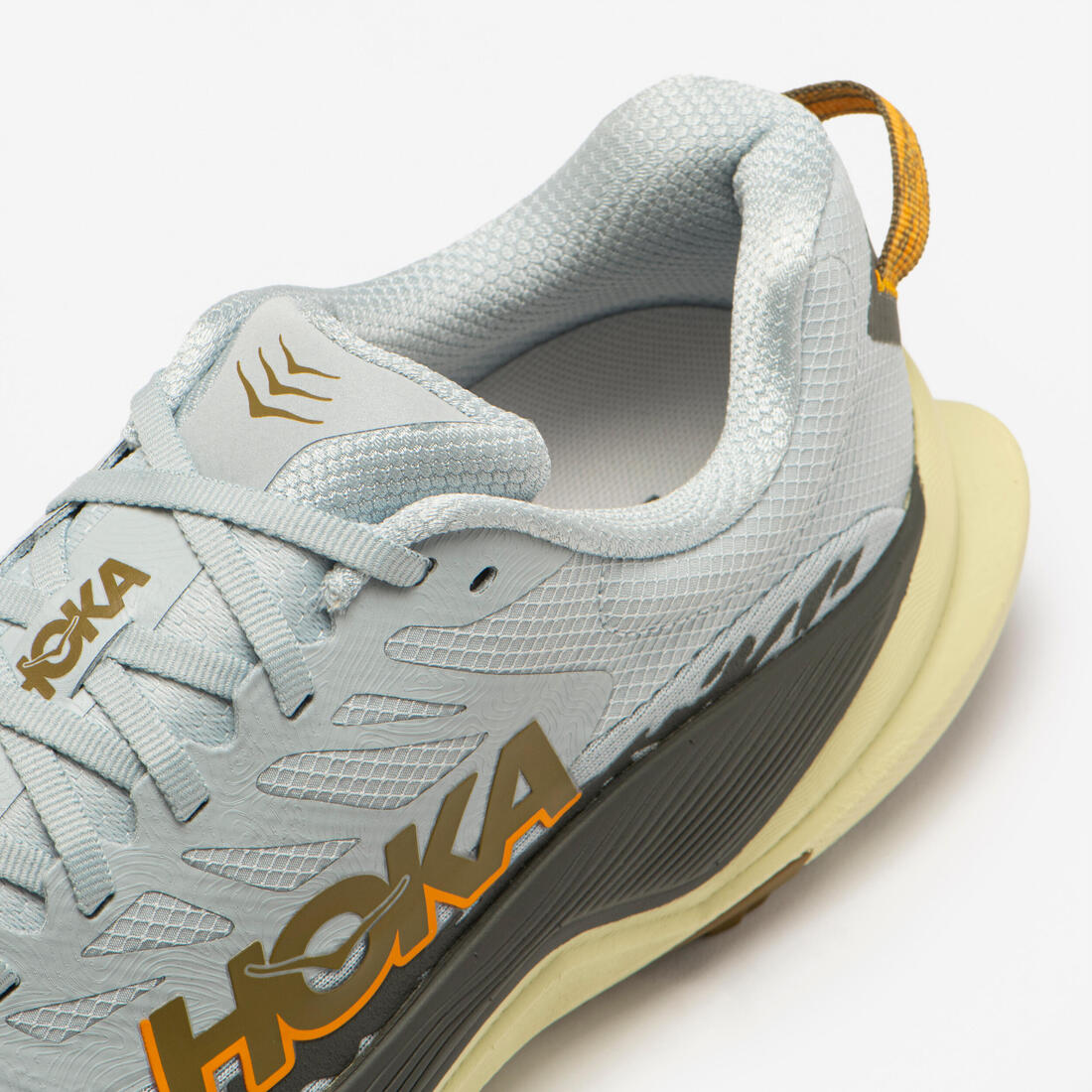 Chaussures de running trail homme, Hoka Torrent 4, bleu et jaune