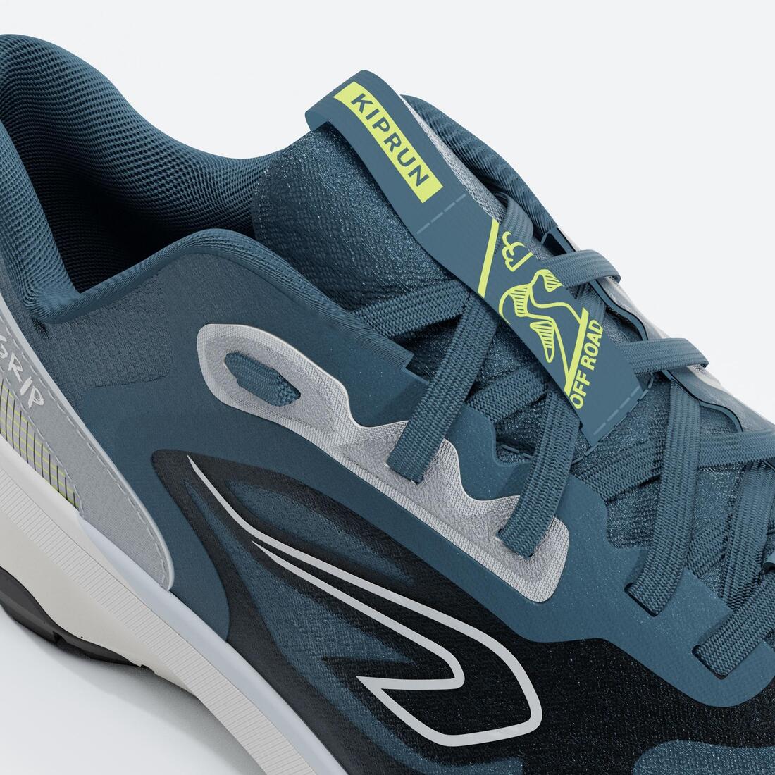 Chaussures running et trail jf 190 grip bleu mangue h