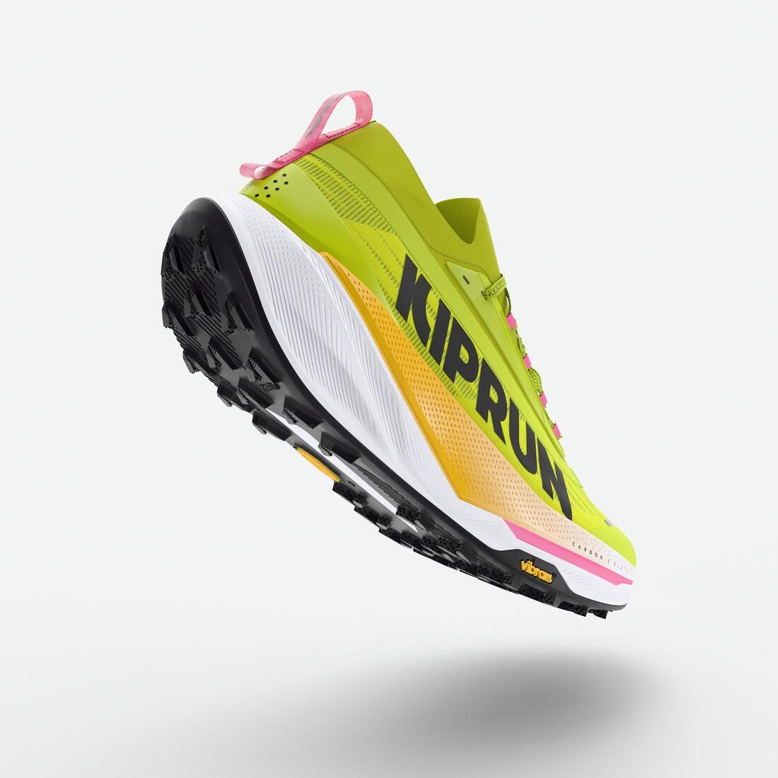 Chaussures de running trail plaque carbone homme, Kiprun Kipsummit race