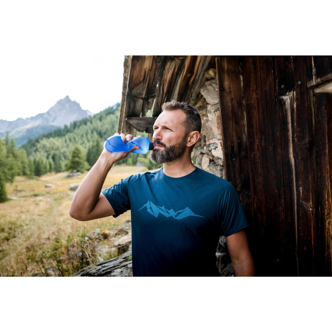 T-shirt de trail running résistant Homme - KIPRUN Run 500 Graph