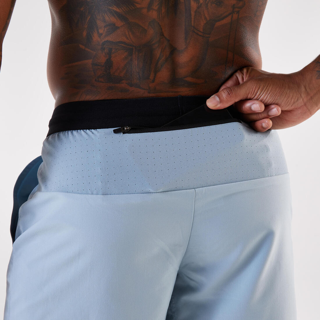 Short de running homme - kiprun run 500 dry