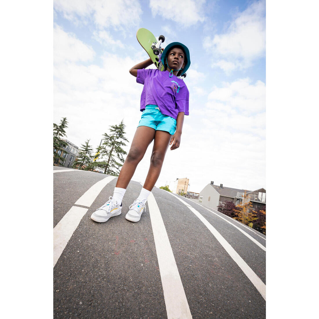 Short multisport coton fille