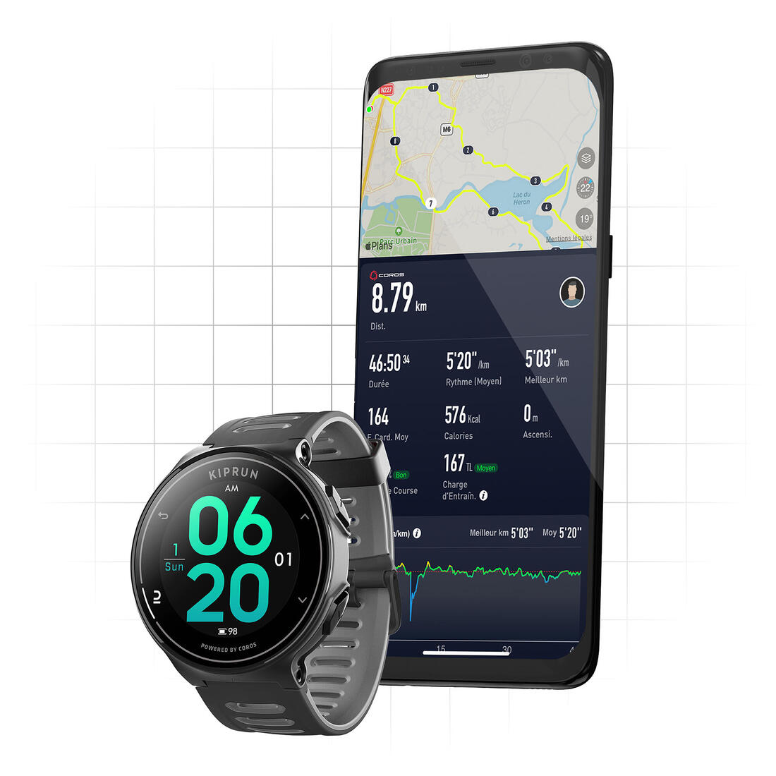 Montre connectée gps 500 by coros noire