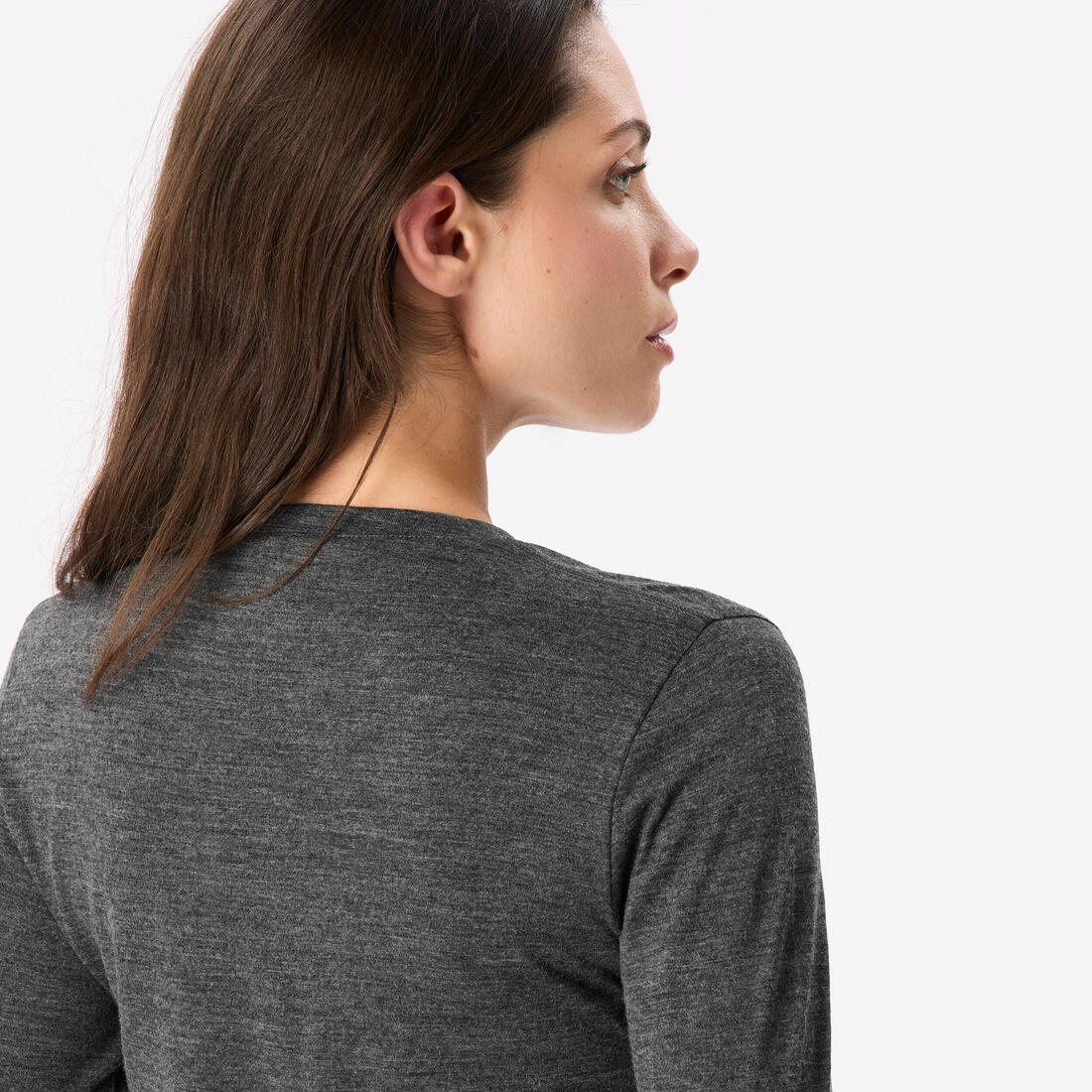 T-shirt laine mérinos de trek & voyage femme, Merino fresh