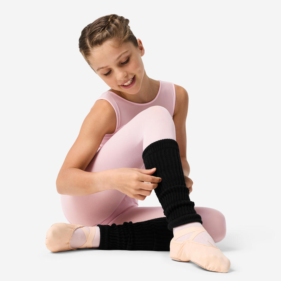Guêtres de danse classique et moderne roses fille