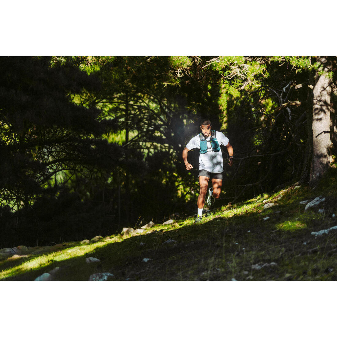 T-shirt de trail Homme, Kiprun Run 500