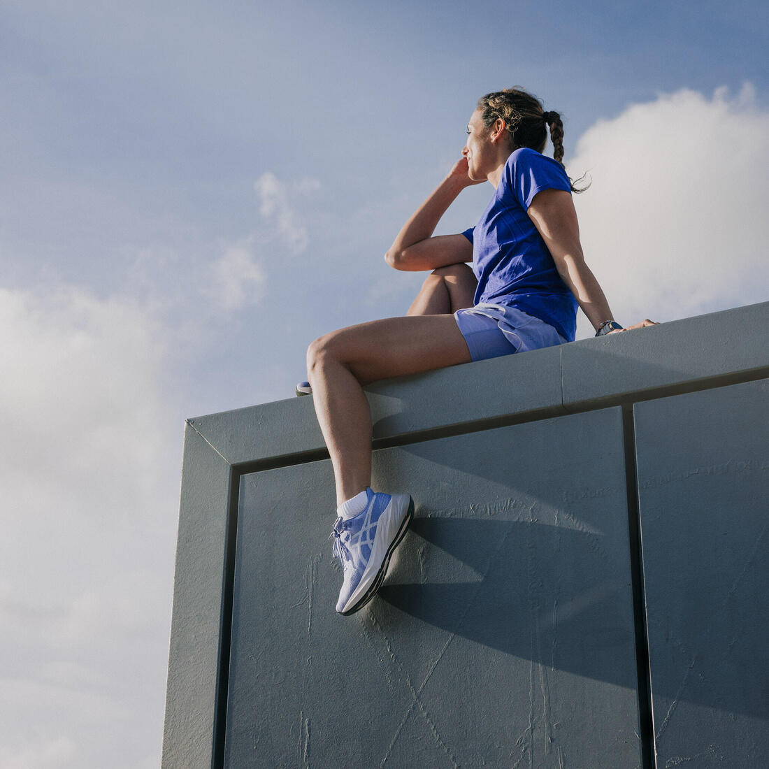 Chaussures de running femme, Asics Dynablast bleu
