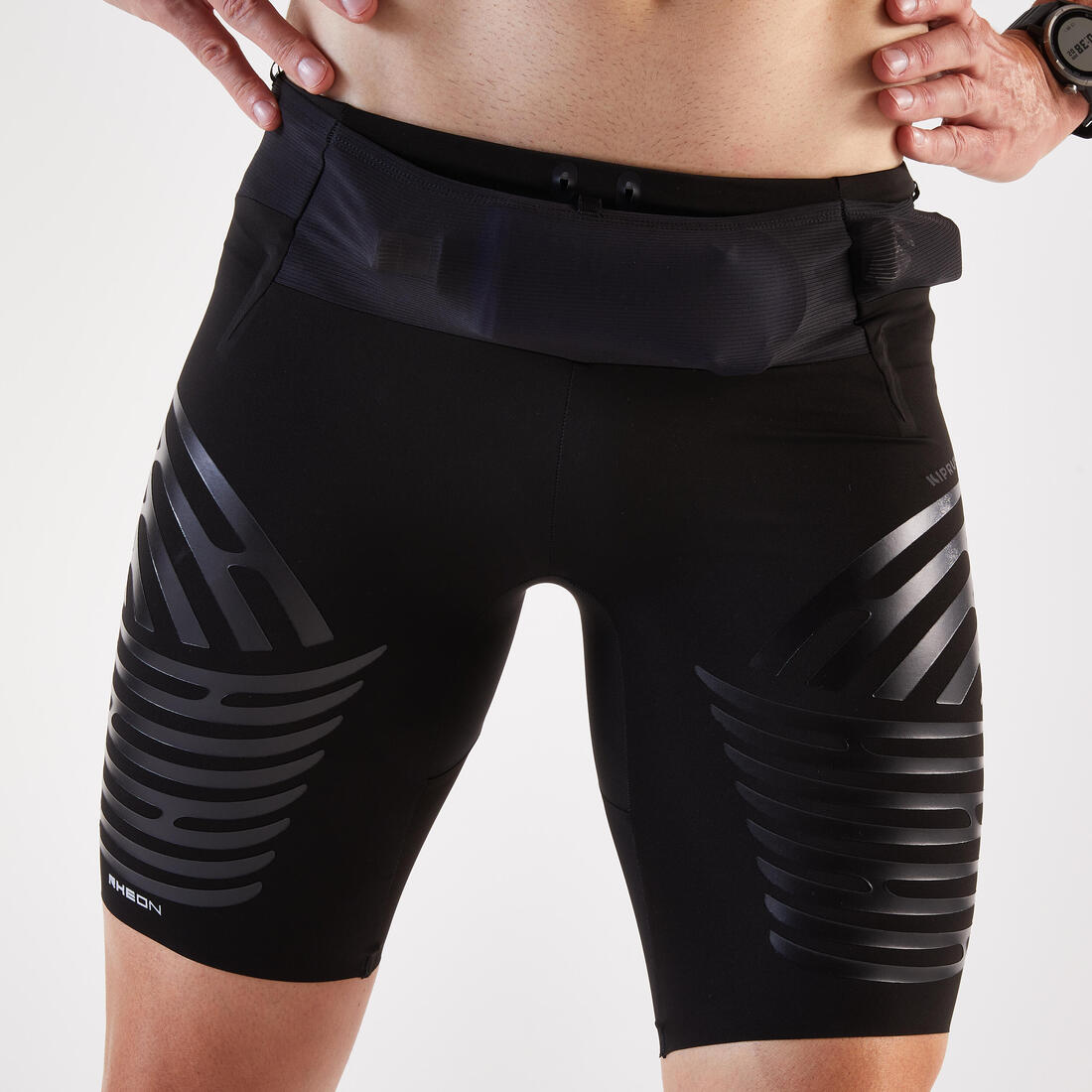 Cuissard de Trail Homme, Kiprun trail run 900 Ultra noir x RHEON
