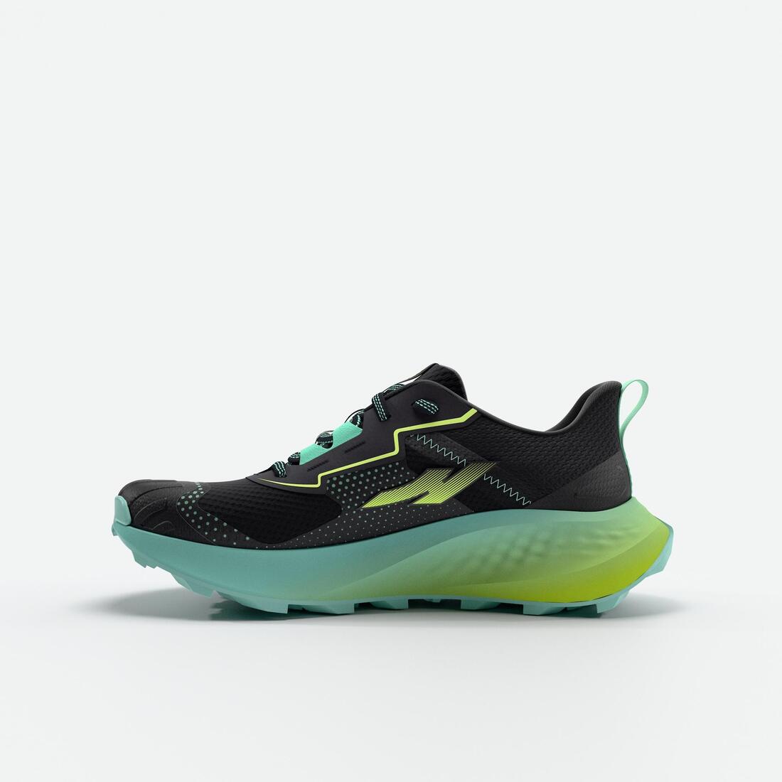 Chaussures de Running Trail et Cross Country Enfant - KIPRUN K500 GRIP noires