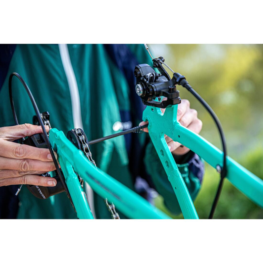 Repose chaîne axe traversant 12 mm pour l'entretien et le transport du vélo