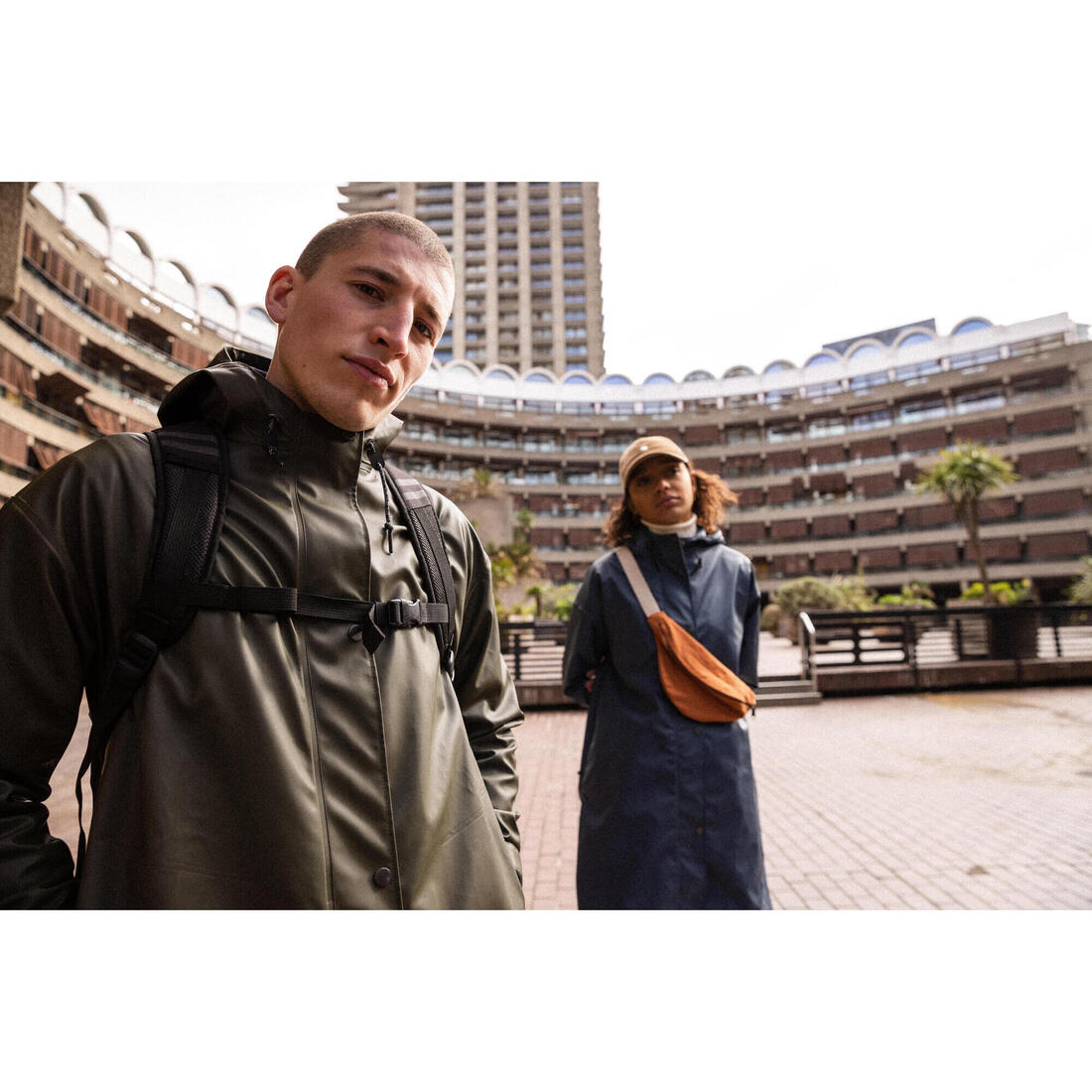Parka imperméable vélo ville unisexe