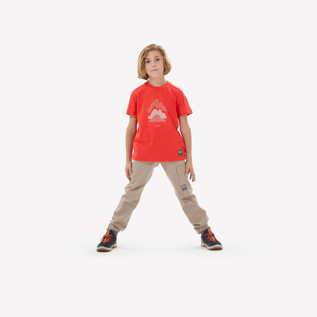 Chaussures de randonnée à lacets déperlantes 35 au 38 enfant, NH500