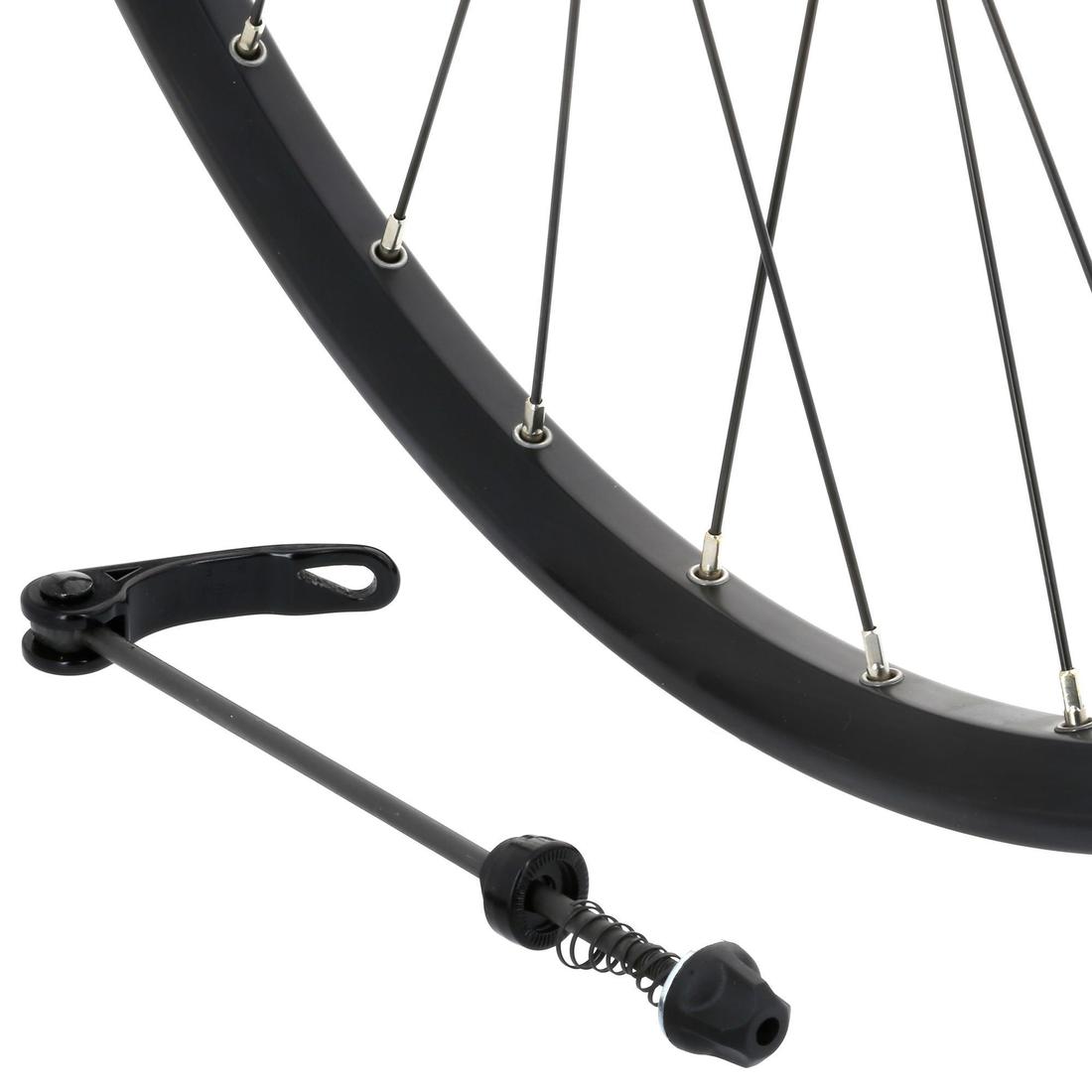 Roue vélo enfant 24 pouces arrière double paroi disque cassette noir