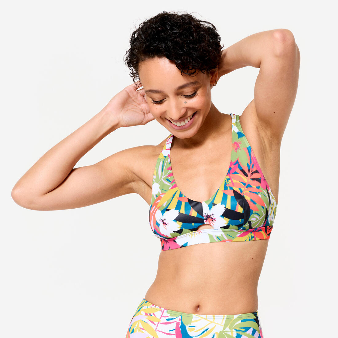 HAUT DE MAILLOT DE BAIN BRASSIÈRE DE SURF FEMME RÉGLABLE DOS AGATHA ANAMONES