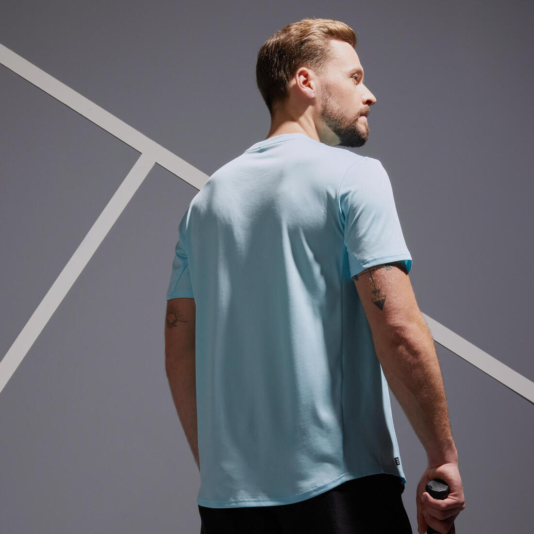 T-Shirt de tennis manches courtes homme - Essential blanc