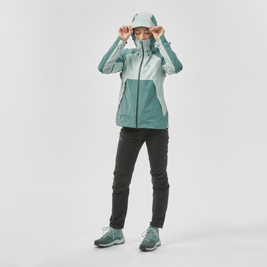 Veste imperméable de randonnée montagne - MH500 Femme