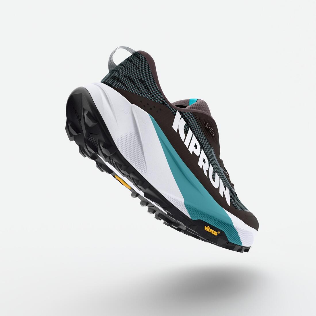 Chaussures de running trail femme, Kiprun kipsummit max gris et