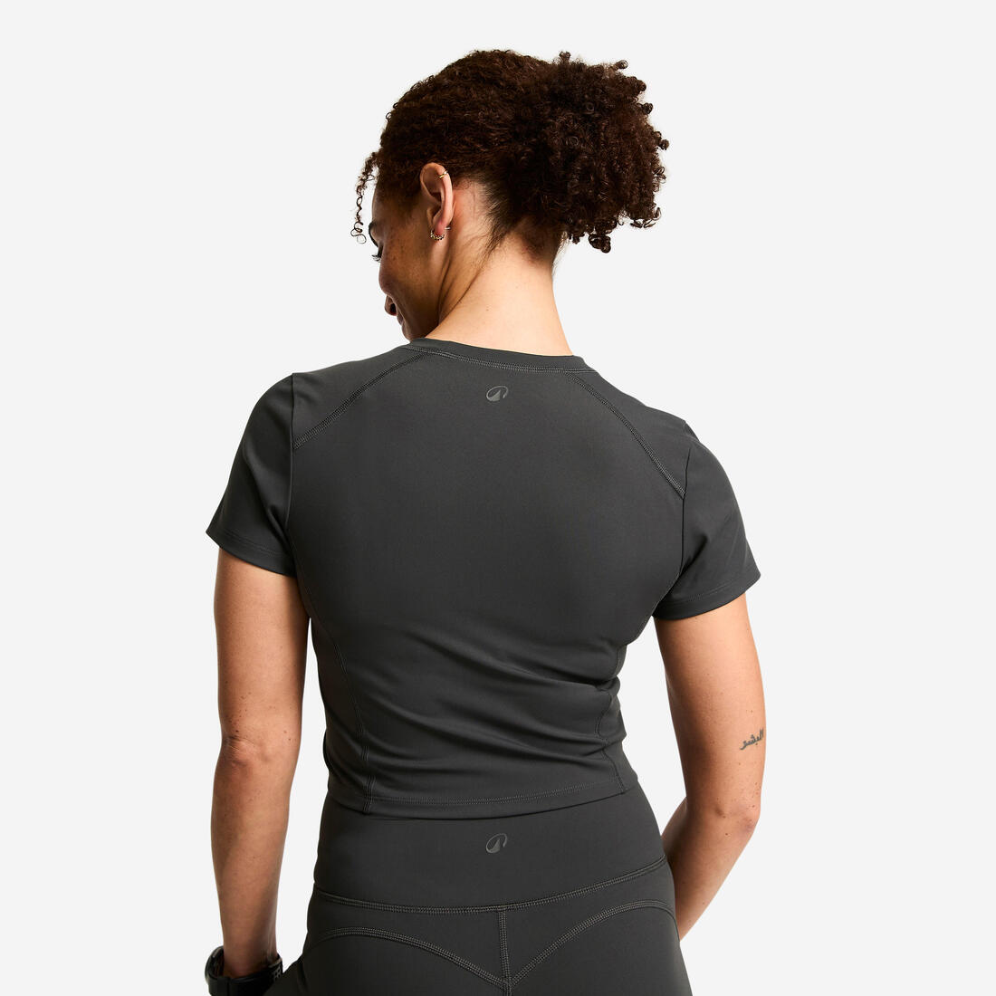 T-shirt de sport manches courtes femme, Shape foncé