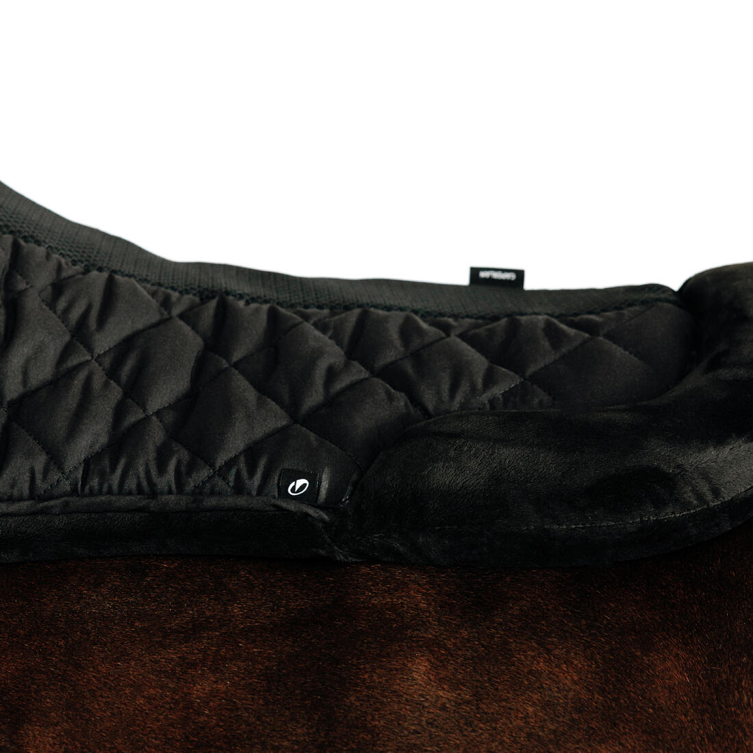 AMORTISSEUR CHEVAL ET PONEY MOUTON SYNTHETIQUE ROUGE GRENAT 500