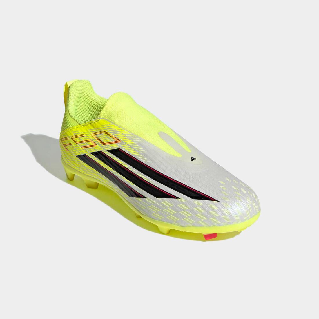 Chaussure F50 League Laceless FG/MG Enfant Jaune