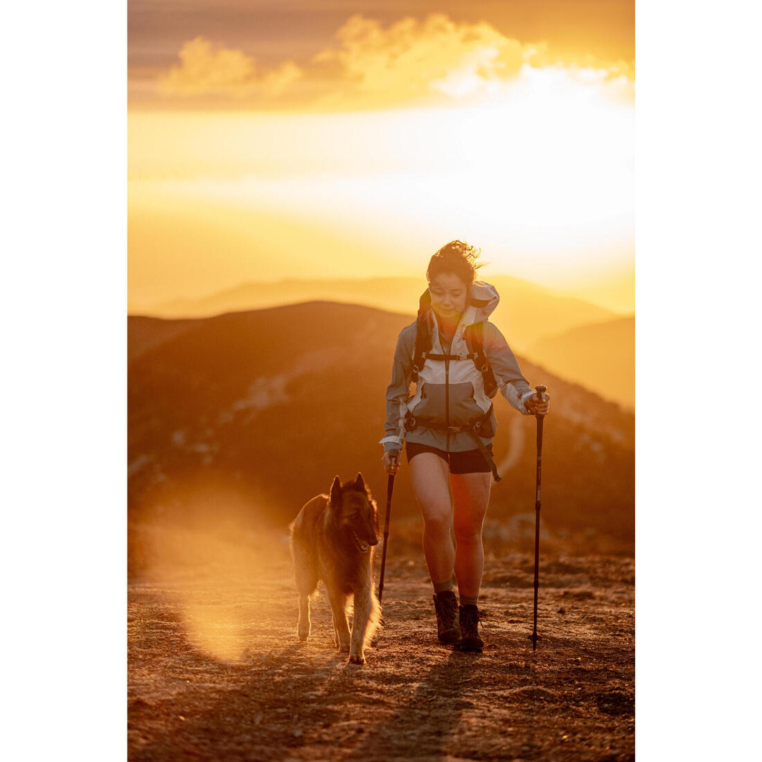 Veste imperméable de randonnée montagne - MH500 Femme