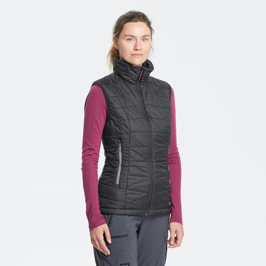 Doudoune de trek sans manches synthétique Femme, MT100