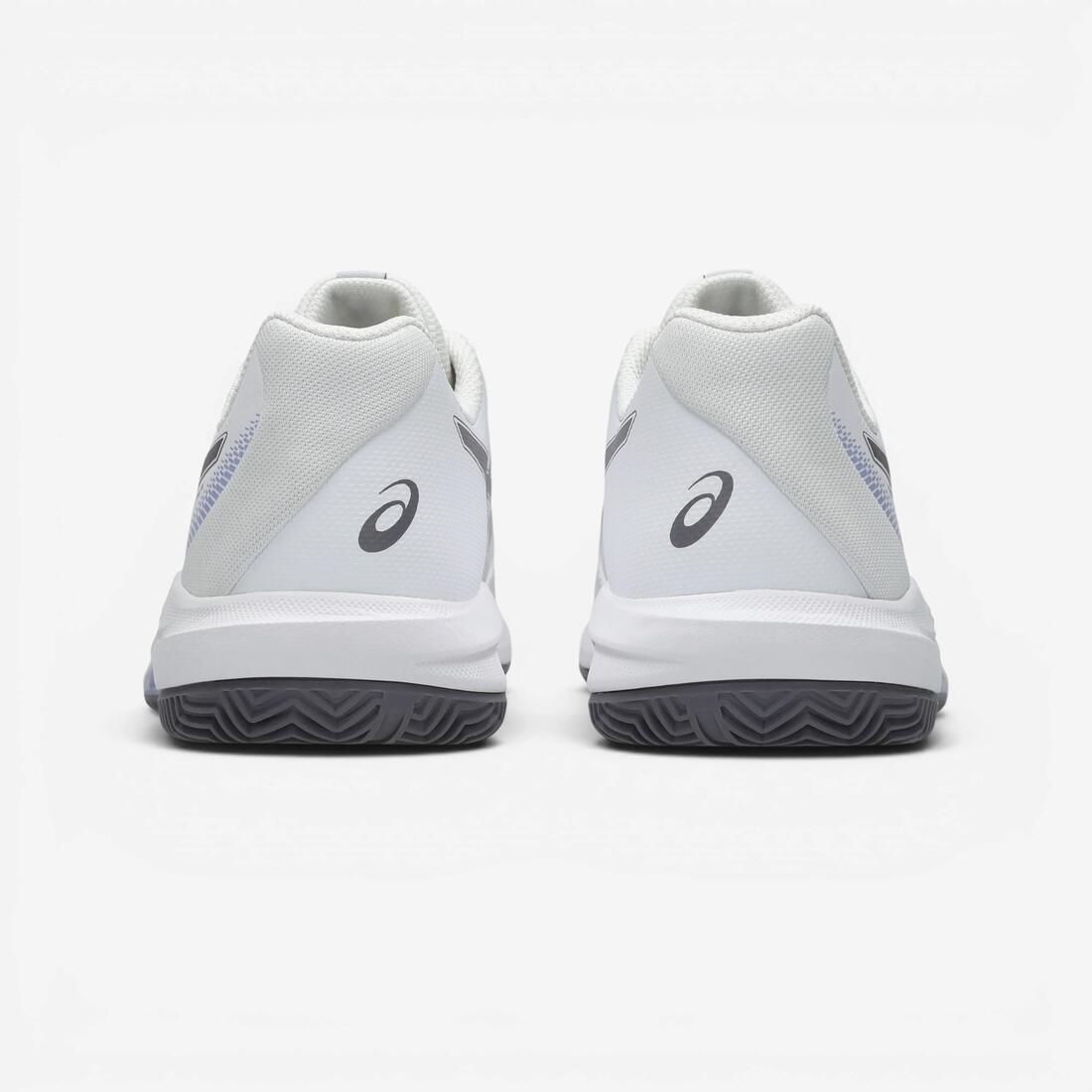 Chaussures de tennis terre battue femme, Asics Gel Dedicate 9 blanc