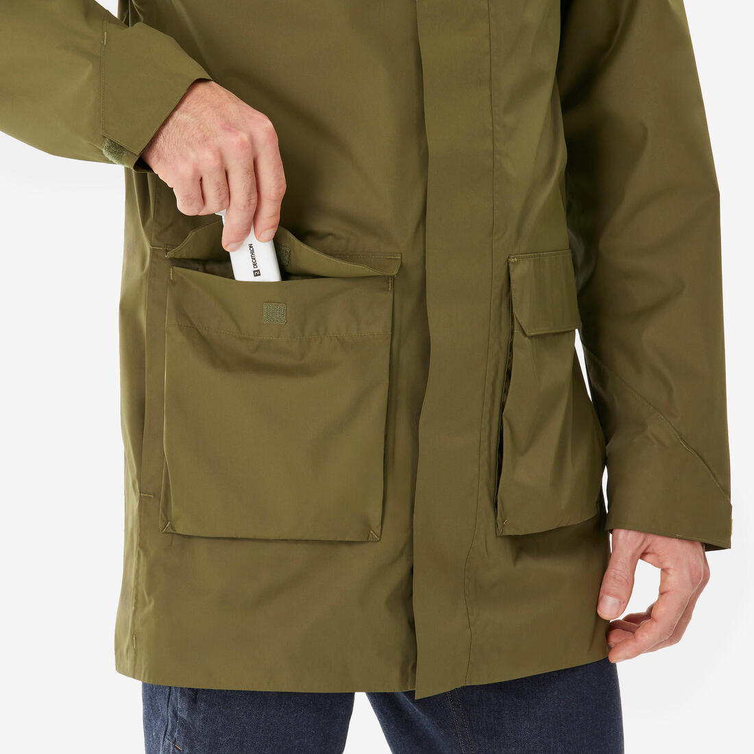Veste de randonnée imperméable homme, NH500 Longue