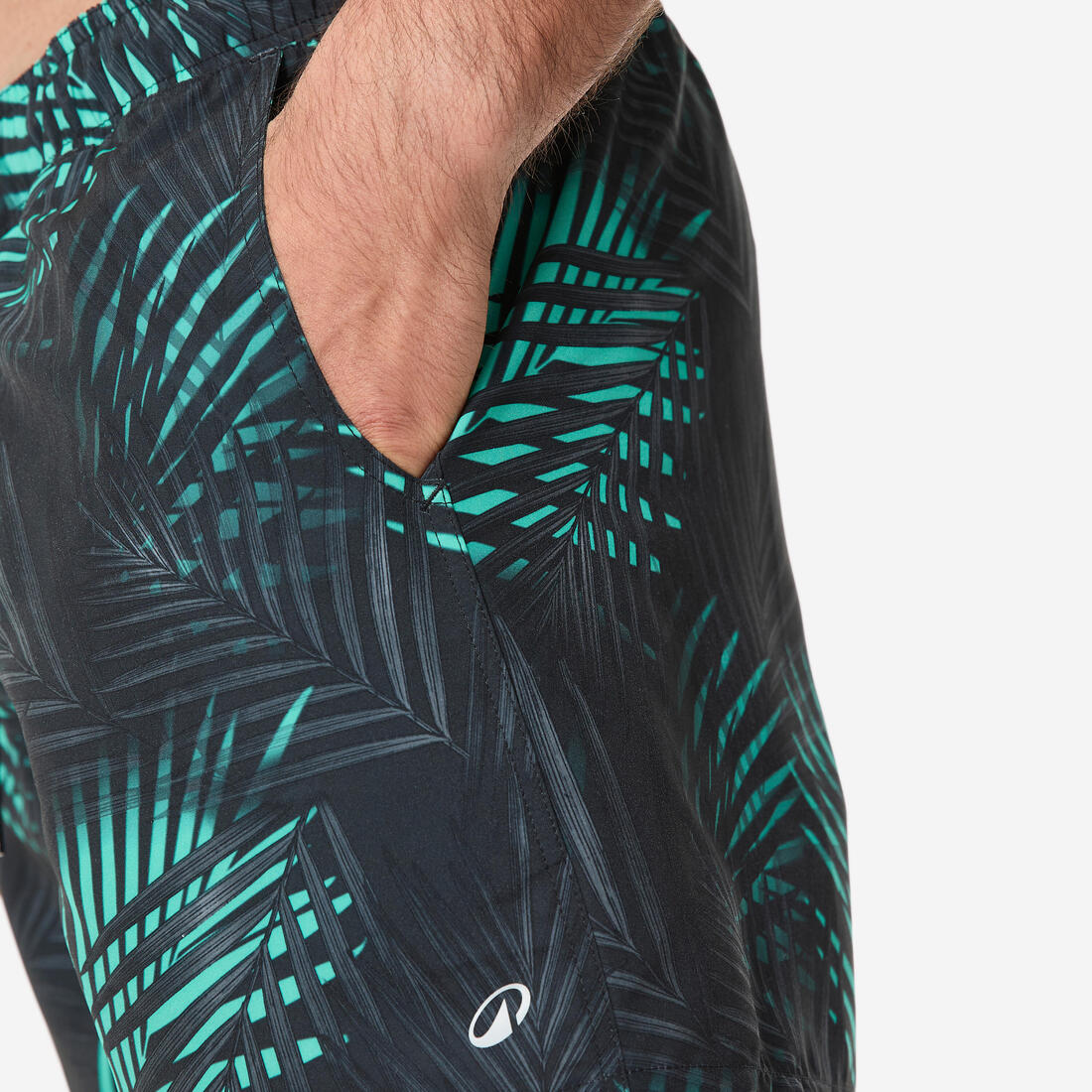 Boardshort surf short de bain court 15" homme, 100 Palmito