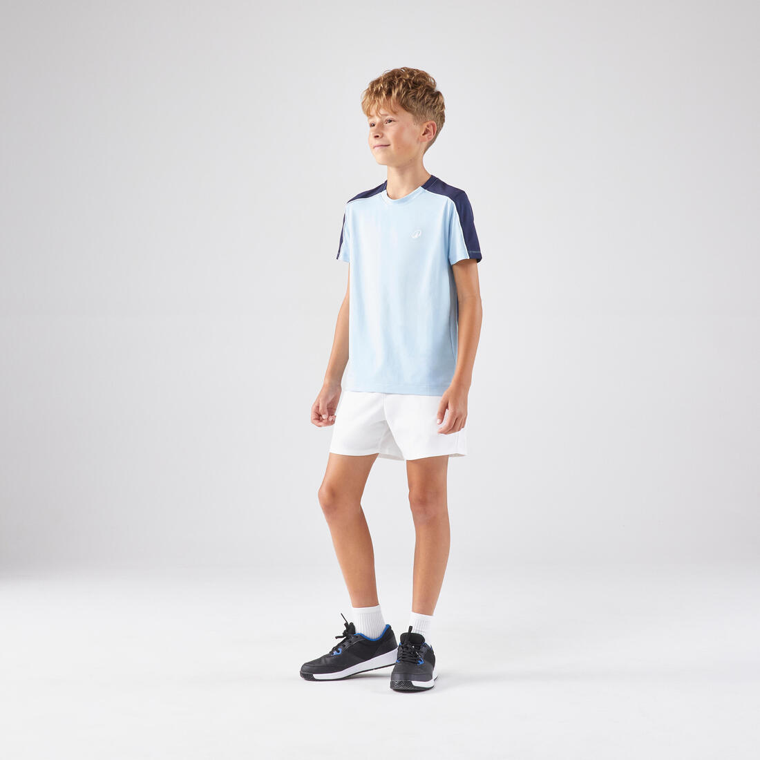 T-shirt de tennis Junior col rond - TTS DRY JR