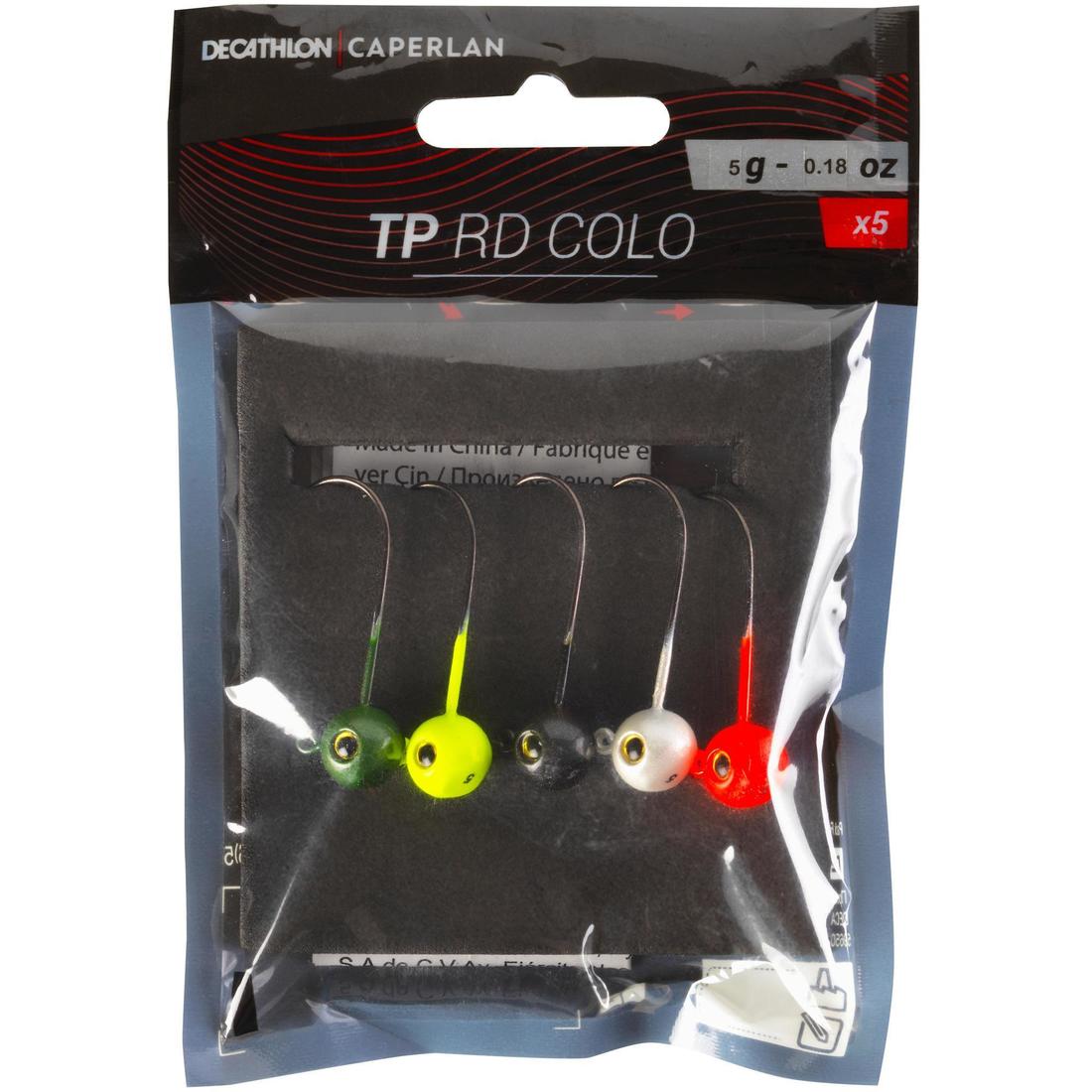 Tête plombée colorée pêche aux leurres souples tp rd colo 10gr