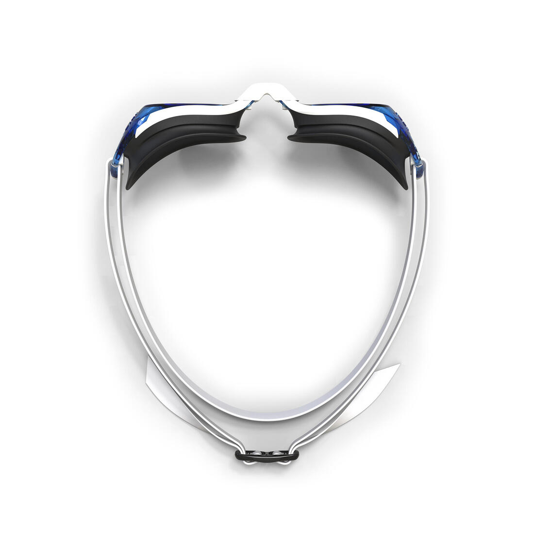 Lunettes de natation Taille Unique - Bfit blanc teintés bleus - Nouvel anti-buée