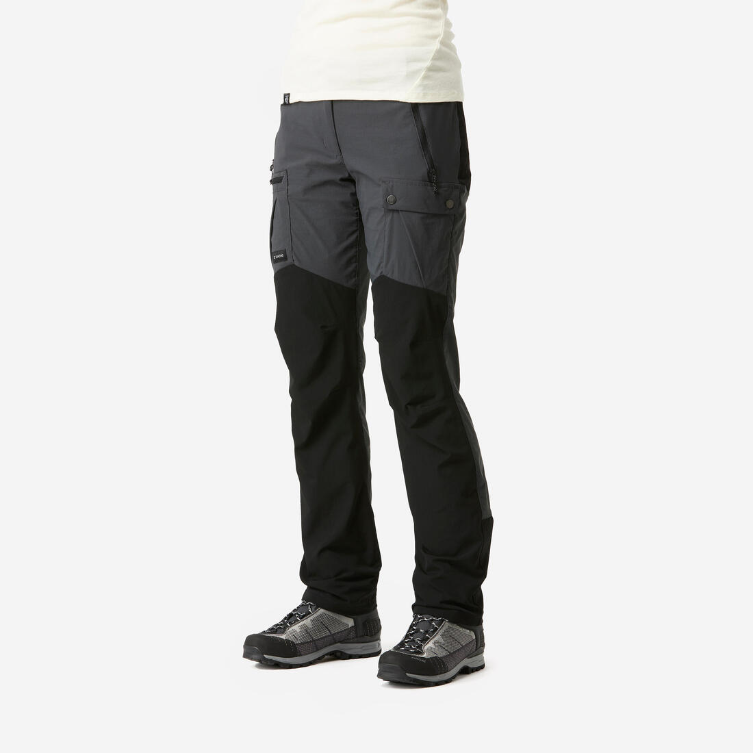 Pantalon résistant de trek montagne - MT500 beige - Femme v2