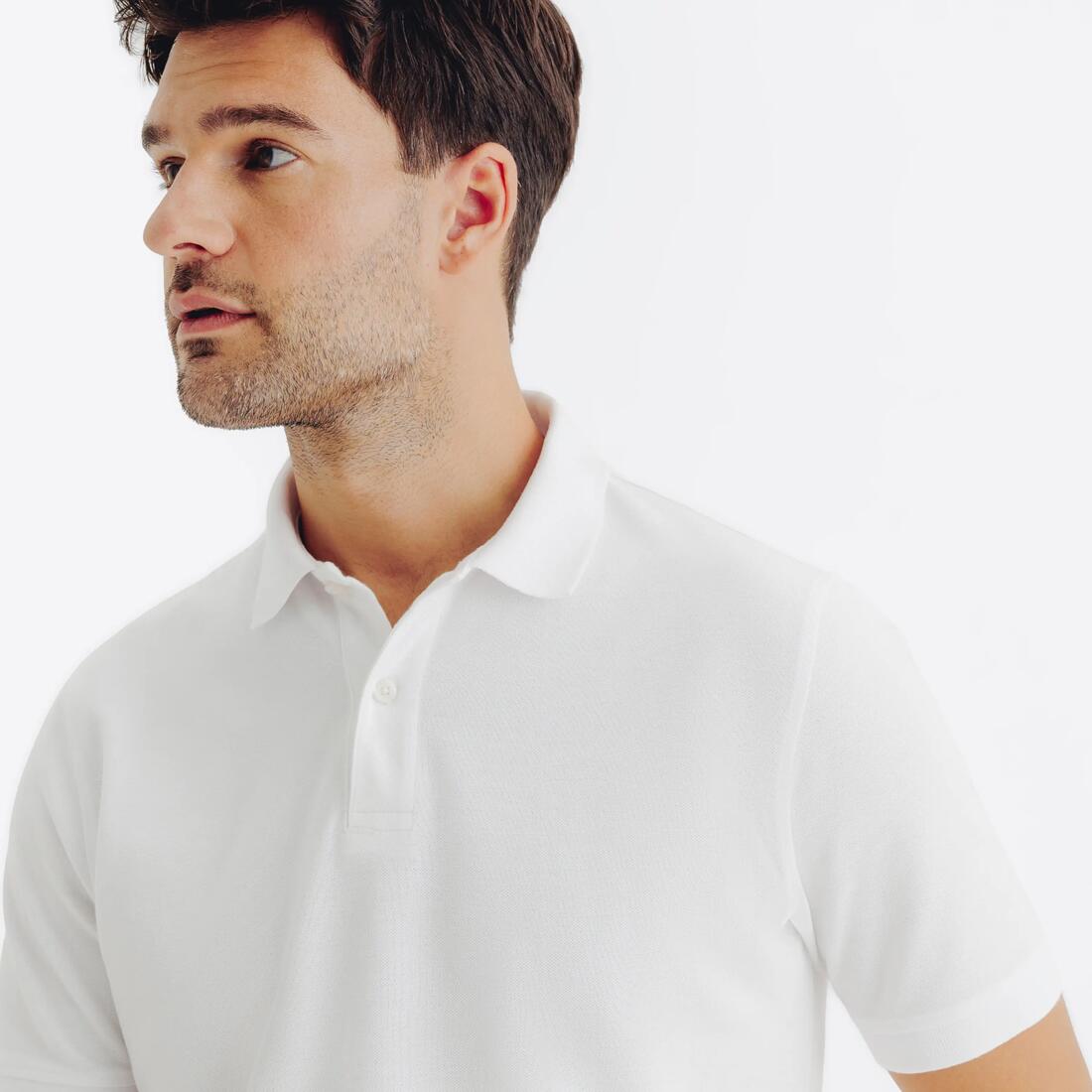 Polo de golf en coton polyester manches courtes homme, MW500