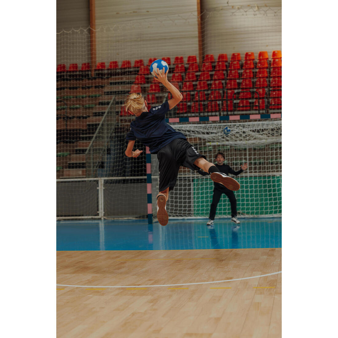 Short de handball enfant - H100 noir