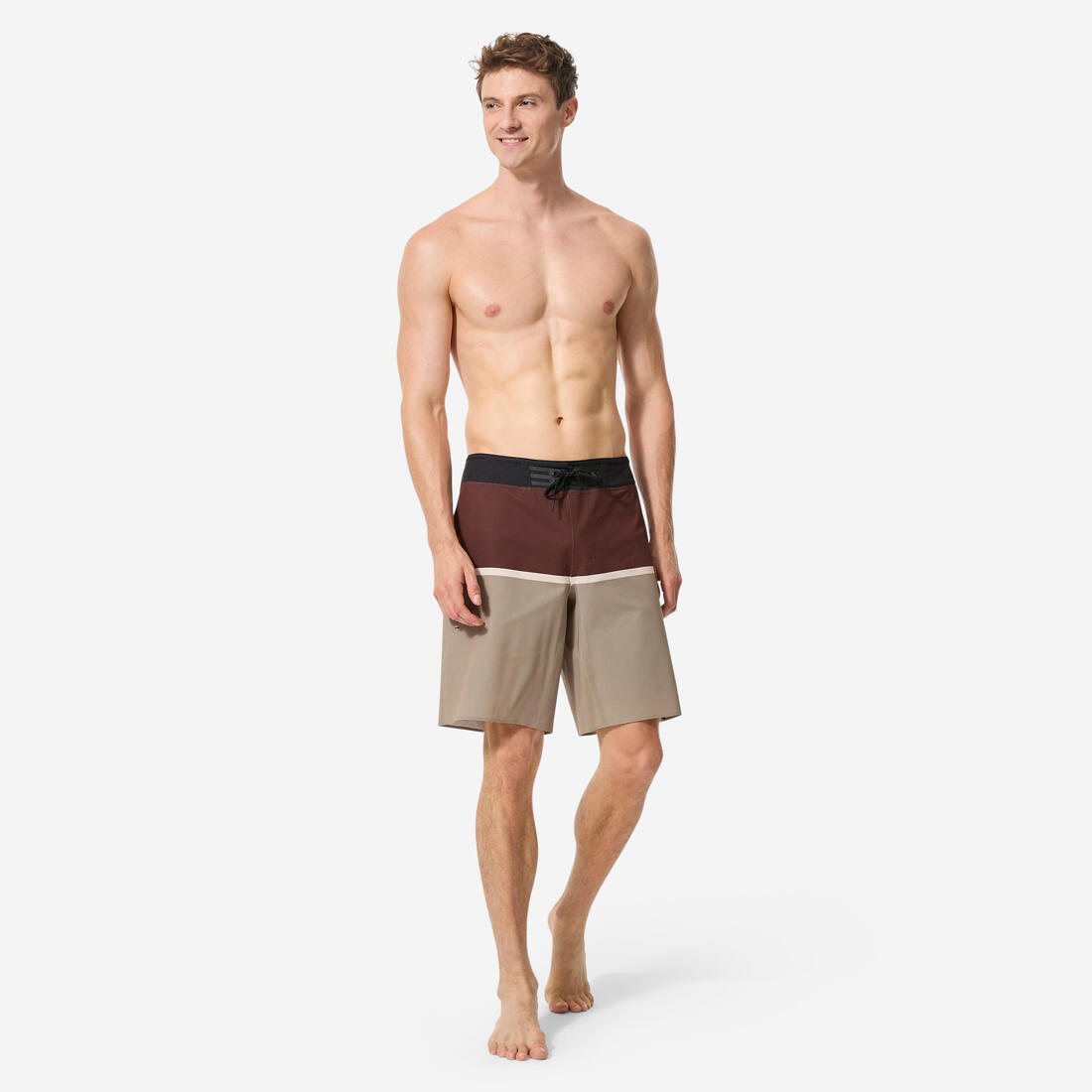 Boardshort surf short de bain long 20" homme, 900 Super dude bi-color