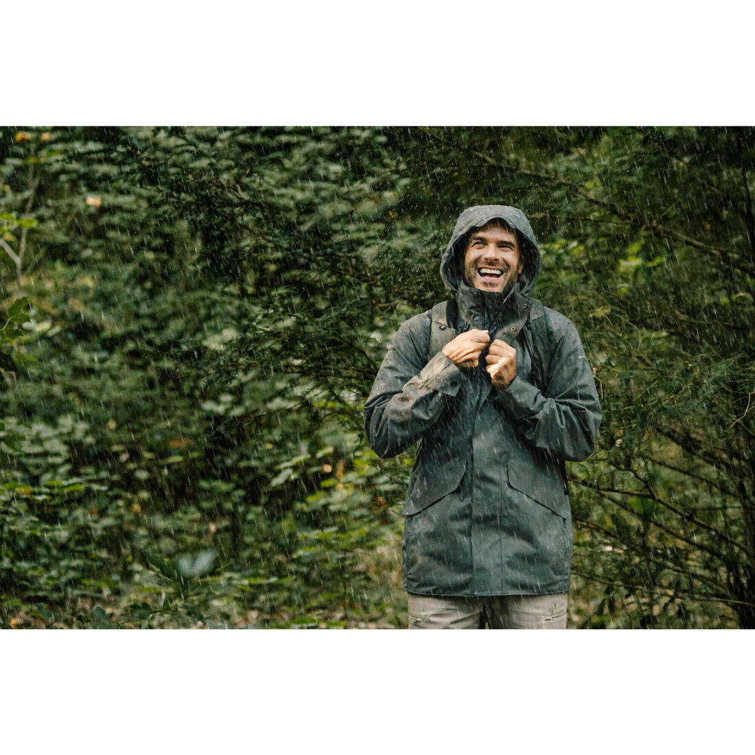 Veste imperméable de randonnée - NH550 Imper - Homme