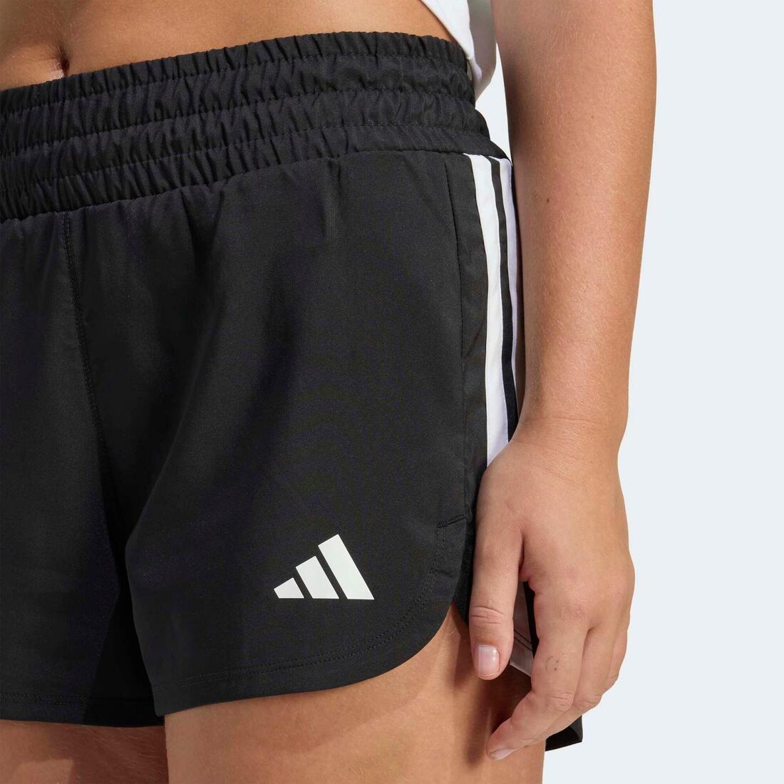 Short de fitness 3S Pacer femme, noir