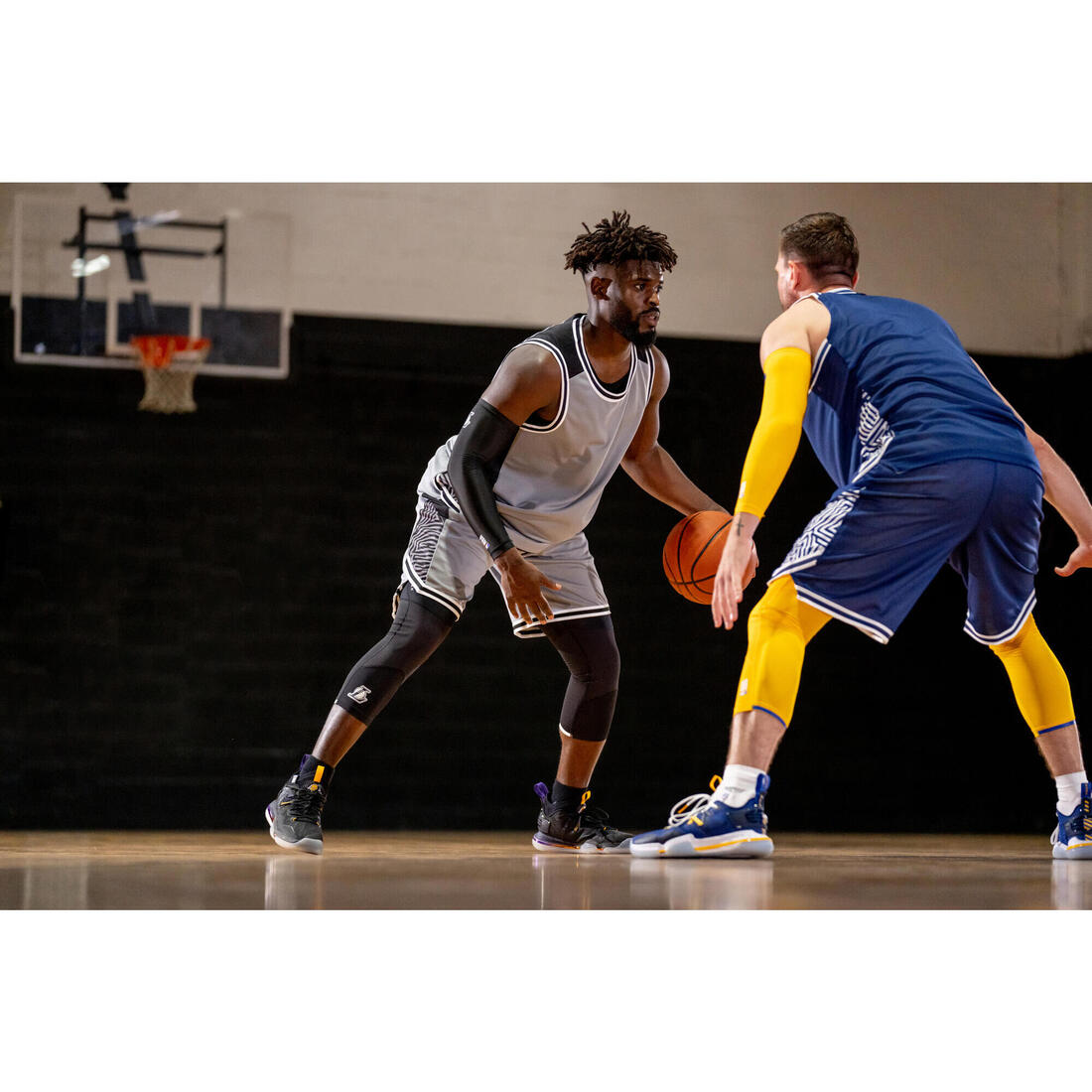 Legging 3/4 de basketball NBA Los Angeles Lakers Adulte - 500